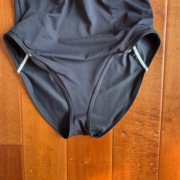 Ted Baker London Tani Panel One-Piece Swimsuit Black/White - Picture 4 of 15